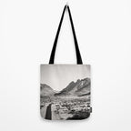 The Lost Highway III Black & White Tote Bag Gallery Image 2