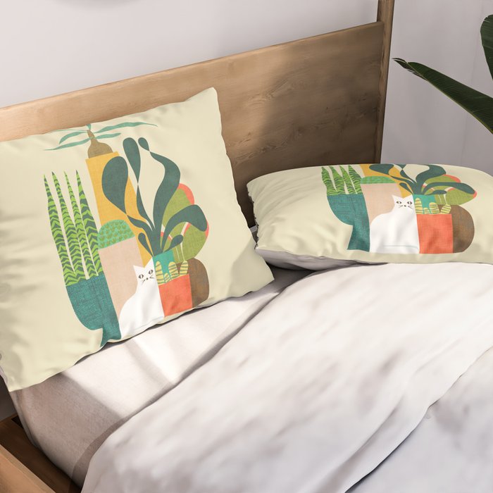 Still life with cat Pillow Sham Gallery Image 2