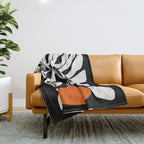 abstract fern in the pot  Throw Blanket Gallery Image 1