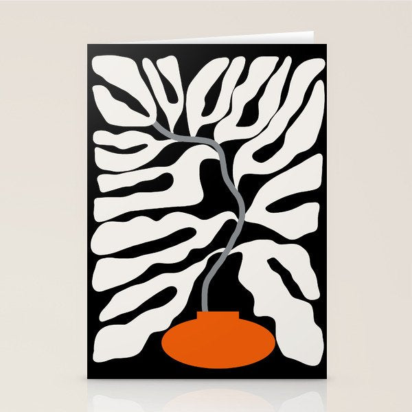 abstract fern in the pot  Stationery Card Gallery Image 2