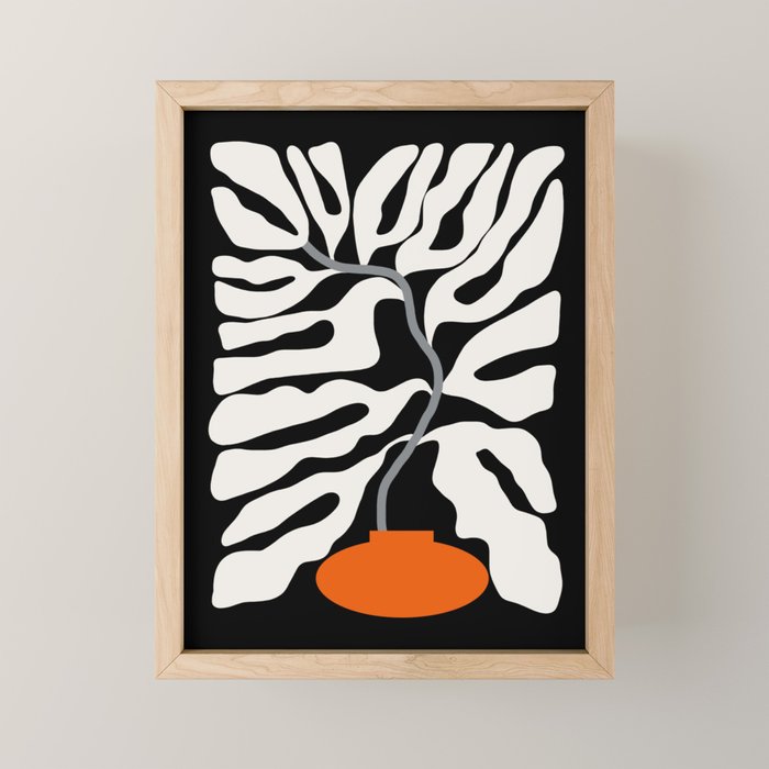 abstract fern in the pot  Mini Art Print Gallery Image 1