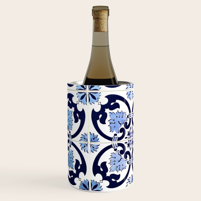 Azulejos, moroccan tiles, Painted tiles, blue, white, portugal Wine Chiller Gallery Image 2