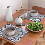Azulejos, moroccan tiles, Painted tiles, blue, white, portugal Placemat Gallery Image 2