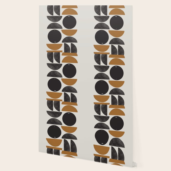 Geometry Shape Mid Century Organic Art Print Wallpaper Gallery Image 2