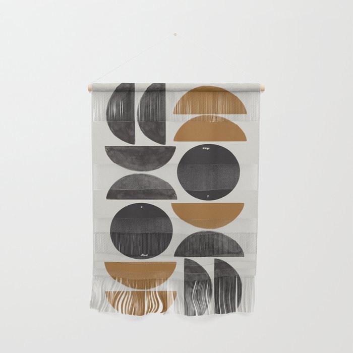 Geometry Shape Mid Century Organic Art Print Wall Hanging Gallery Image 1