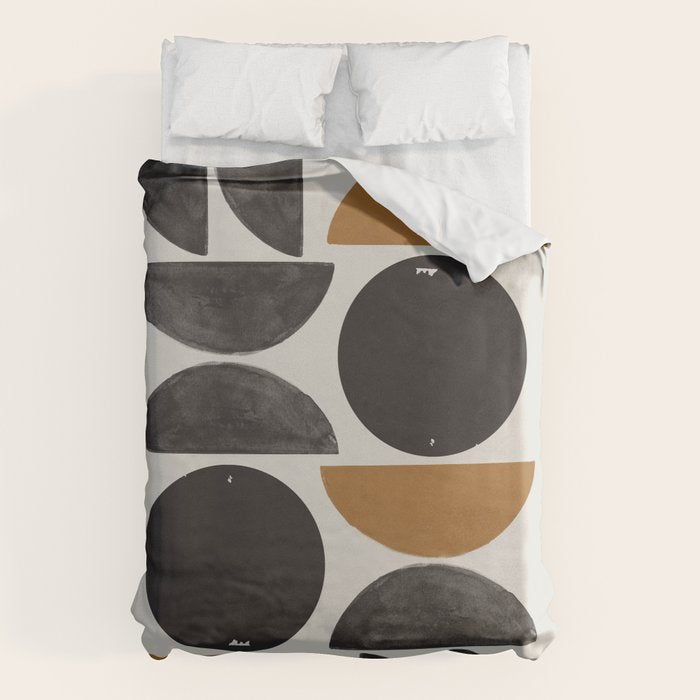Geometry Shape Mid Century Organic Art Print Duvet Cover Gallery Image 6