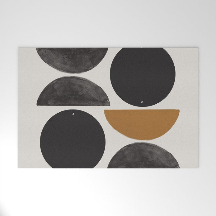 Geometry Shape Mid Century Organic Art Print Welcome Mat Gallery Image 1