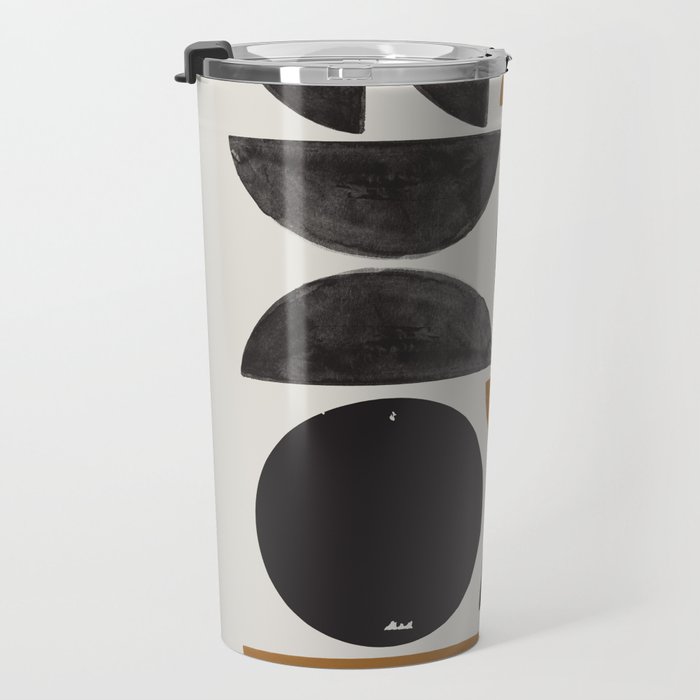 Geometry Shape Mid Century Organic Art Print Travel Mug Gallery Image 3