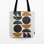 Geometry Shape Mid Century Organic Art Print Tote Bag Gallery Image 1
