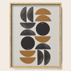Geometry Shape Mid Century Organic Art Print Serving Tray Gallery Image 1