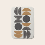 Geometry Shape Mid Century Organic Art Print Bath Mat Gallery Image 1