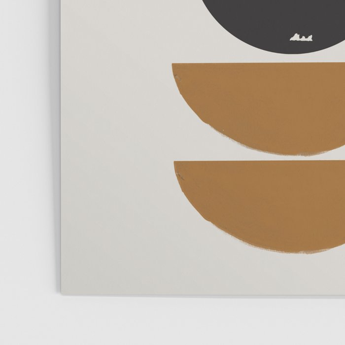 Geometry Shape Mid Century Organic Art Print Poster Gallery Image 3
