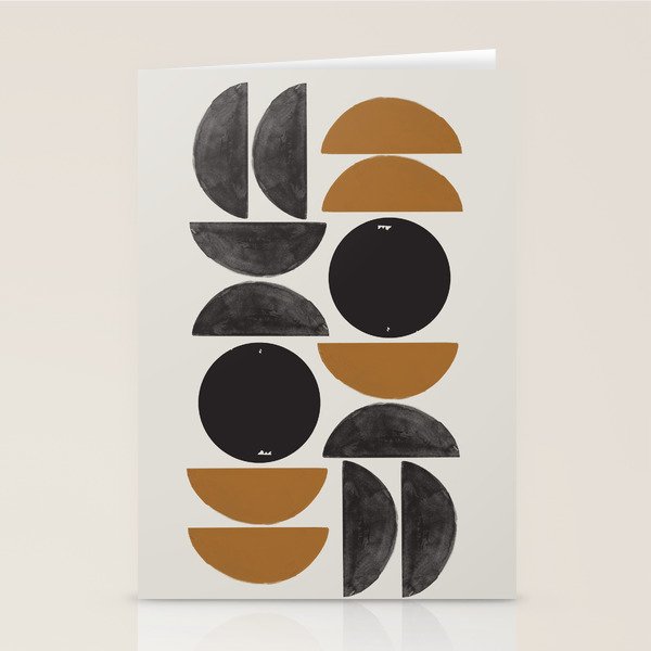 Geometry Shape Mid Century Organic Art Print Stationery Card Gallery Image 2