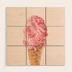 THE LION CREAM Wood Wall Art Gallery Image 1