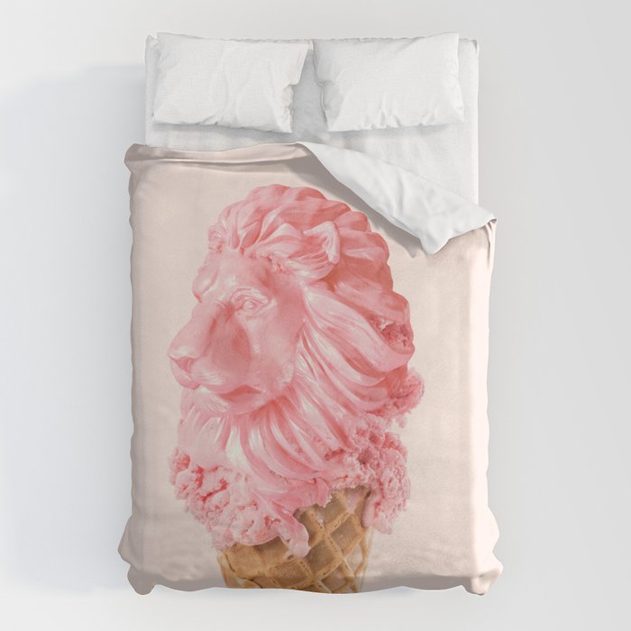 THE LION CREAM Duvet Cover Gallery Image 1