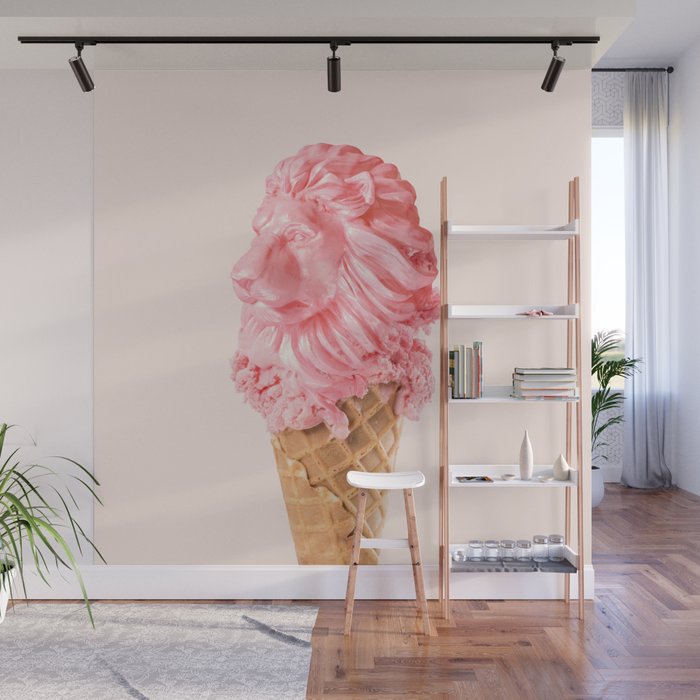 THE LION CREAM Wall Mural Gallery Image 1