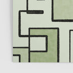 Piet Composition  Sage Green - Mid-Century Modern Minimalist Geometric Abstract  Poster Gallery Image 3