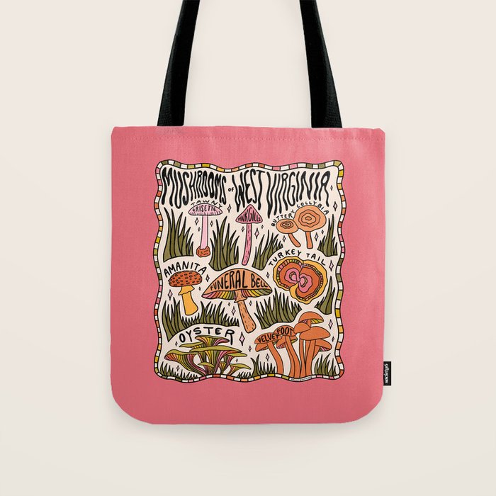 Mushrooms of West Virginia Tote Bag Gallery Image 1