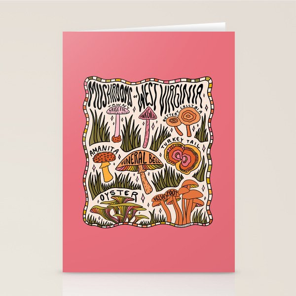 Mushrooms of West Virginia Stationery Card Gallery Image 1