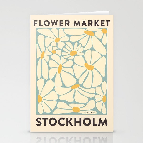 Flower Market Stockholm - Matisse Inspired Stationery Card Gallery Image 2