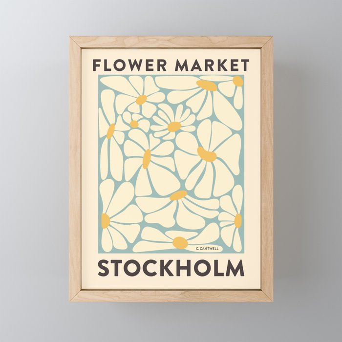 Flower Market Stockholm - Matisse Inspired Mini Art Print Gallery Image 1