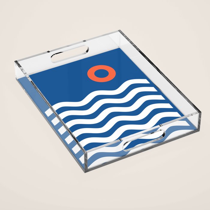 Nautical 03 Seascape Acrylic Tray Gallery Image 1