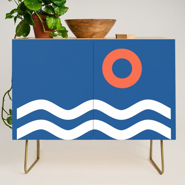 Nautical 03 Seascape Credenza Gallery Image 1