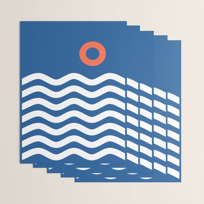 Nautical 03 Seascape Wrapping Paper Gallery Image 3