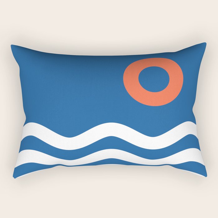 Nautical 03 Seascape Rectangular Pillow Gallery Image 2