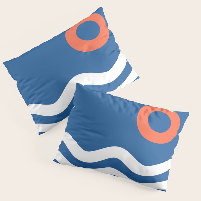 Nautical 03 Seascape Pillow Sham Gallery Image 1
