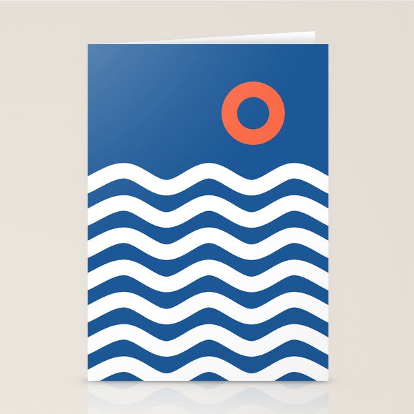 Nautical 03 Seascape Stationery Card Gallery Image 1