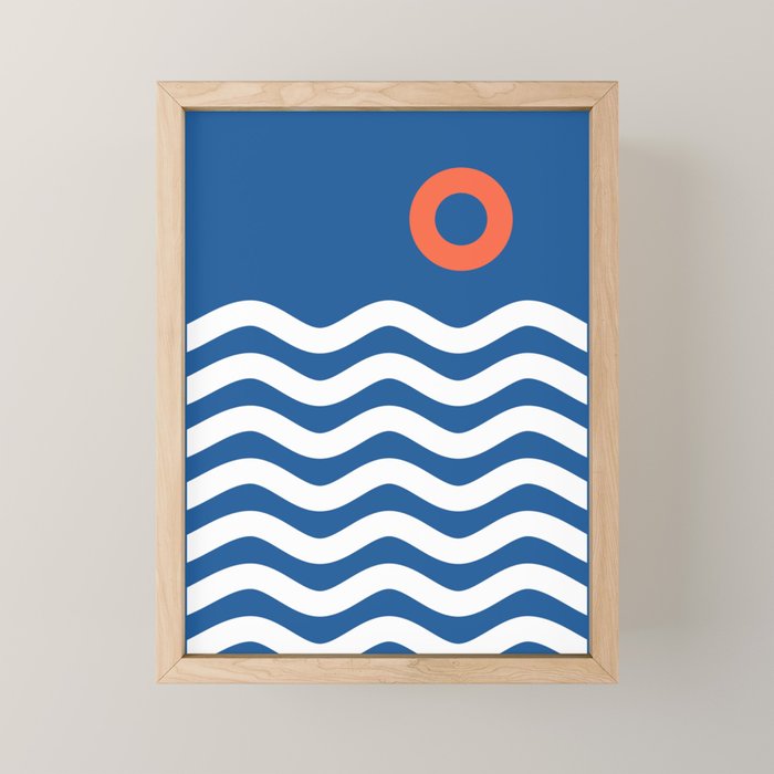 Nautical 03 Seascape Mini Art Print Gallery Image 1