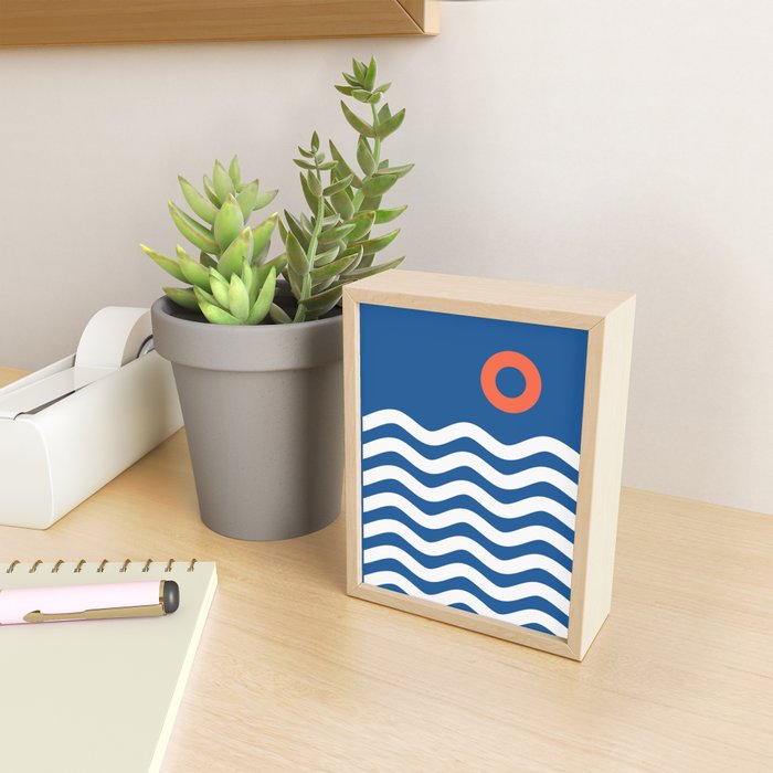 Nautical 03 Seascape Mini Art Print Gallery Image 2