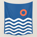 Nautical 03 Seascape Wall Tapestry Gallery Image 4