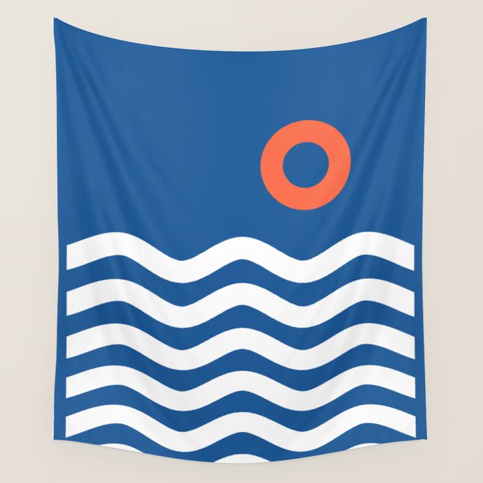 Nautical 03 Seascape Wall Tapestry Gallery Image 4