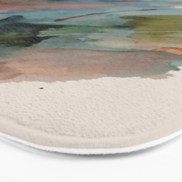 Begin again [2]: an abstract mixed media piece in a variety of colors Bath Mat Gallery Image 3