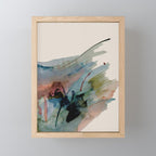 Begin again [2]: an abstract mixed media piece in a variety of colors Mini Art Print Gallery Image 1