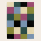 Bold Colorful Checks Pattern - Large I Poster Gallery Image 4
