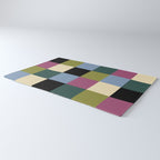 Bold Colorful Checks Pattern - Large I Rug Gallery Image 3