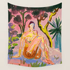 MYSTICAL FOREST COLOR Wall Tapestry Gallery Image 4