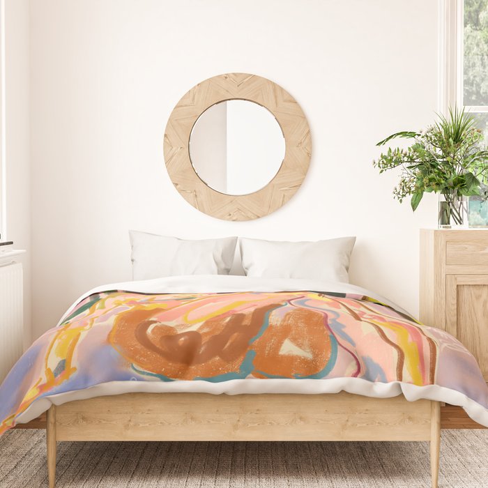 MYSTICAL FOREST COLOR Duvet Cover Gallery Image 3