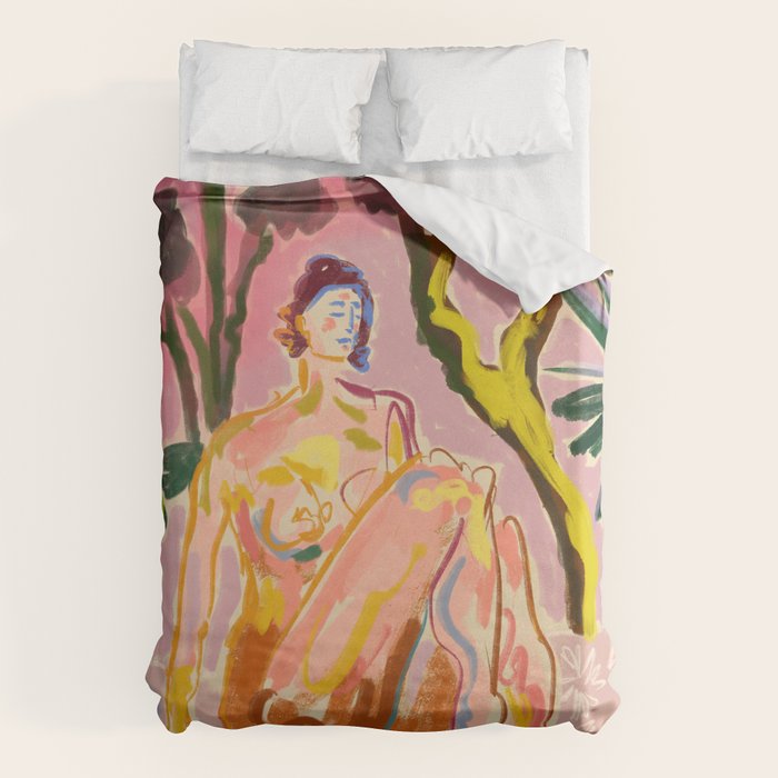 MYSTICAL FOREST COLOR Duvet Cover Gallery Image 1