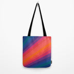 Sacred Geometric Stripes: Retro 80s Edition Tote Bag Gallery Image 2