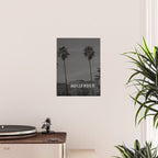 Hollywood Sign, Los Angeles, California black and white photograph / black and white photography Poster Gallery Image 2