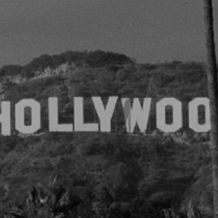 Hollywood Sign, Los Angeles, California black and white photograph / black and white photography Coffee Mug Gallery Image 2