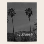 Hollywood Sign, Los Angeles, California black and white photograph / black and white photography Poster Gallery Image 4
