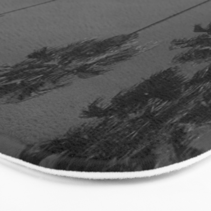 Hollywood Sign, Los Angeles, California black and white photograph / black and white photography Bath Mat Gallery Image 3