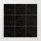 Gothic Country Rose in Black Wood Wall Art Gallery Image 1