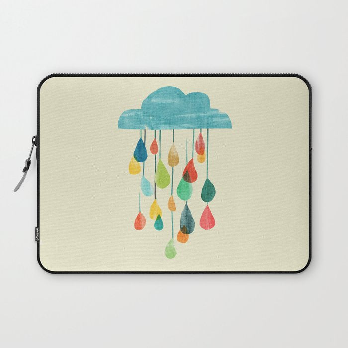 cloudy with a chance of rainbow Laptop Sleeve Gallery Image 1