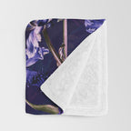 Night Garden XXVIII Throw Blanket Gallery Image 3